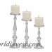 Cole Grey 3 Piece Aluminum Candlesticks Set COGR1016